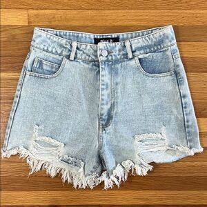 BLUE B distressed Jean shorts sz S